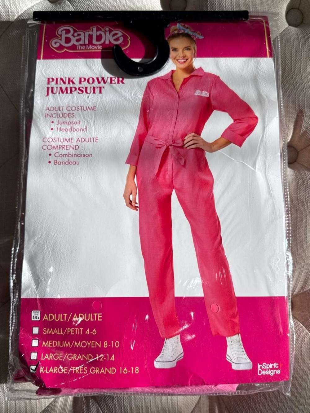 Barbie Pink Power Jumpsuit - Hot Pink